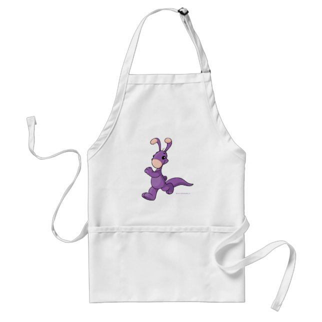 Marching purple Blumaroo Adult Apron (Front)