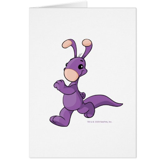 Marching purple Blumaroo Cards (Front)