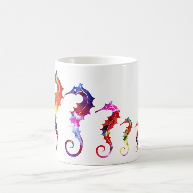 Marching Seahorse Family | Love & Harmony Coffee Mug (Center)