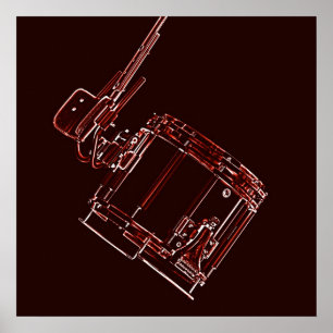 Marching Snare Drum or Drummer Poster