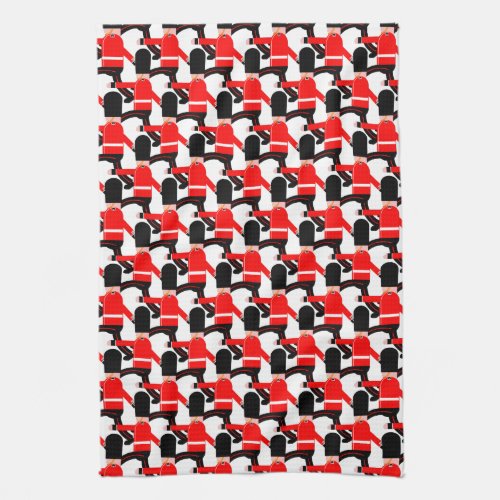 Marching soldiers tea towel