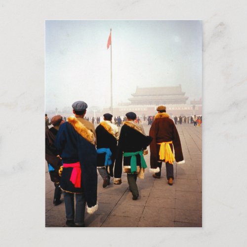 Marching through Beijing Postcard