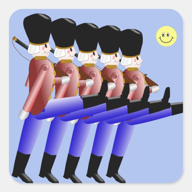 Marching Toy Soldiers Sticker (Front)