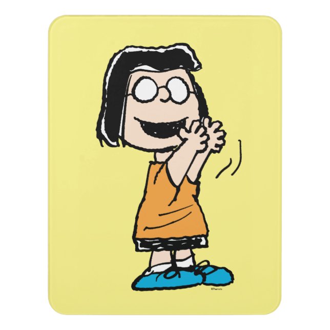 Marcie Clapping Door Sign (Contemporary Vert)