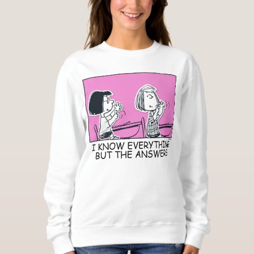 Marcie  Peppermint Patty Counting Sweatshirt