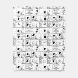 Marcie & Peppermint Patty In The Classroom Fleece Blanket