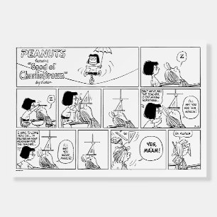 Marcie & Peppermint Patty In The Classroom Foam Board