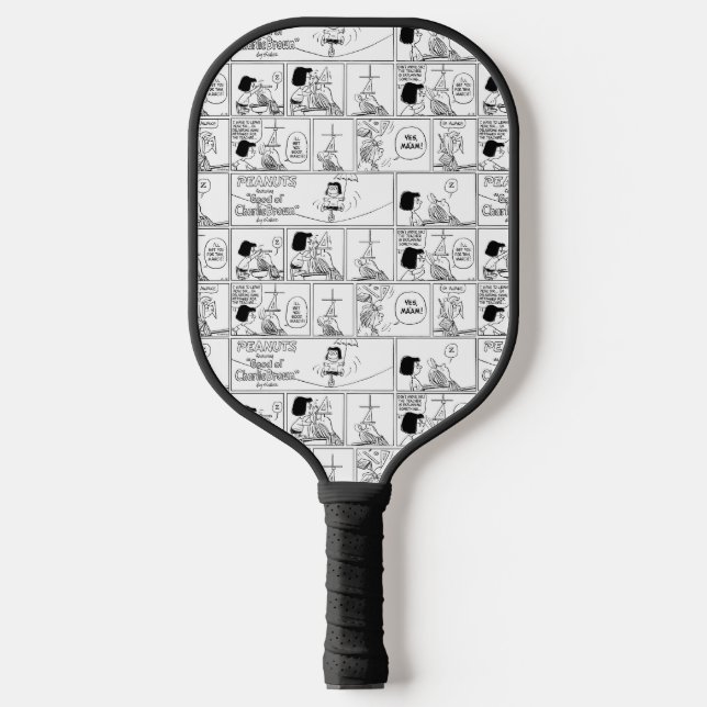 Marcie & Peppermint Patty In The Classroom Pickleball Paddle (Front)