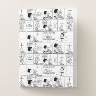 Marcie & Peppermint Patty In The Classroom Pocket Folder