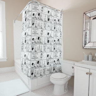 Marcie & Peppermint Patty In The Classroom Shower Curtain