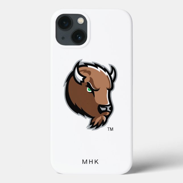 Marco Bison Head | Monogram Case-Mate iPhone Case (Back)