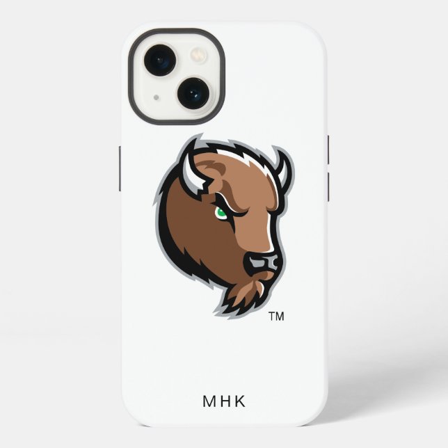 Marco Bison Head | Monogram Iphone Case (Back)