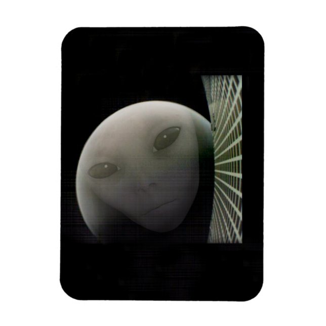 MarCO CubeSat Alien Mars Farewell Magnet (Vertical)