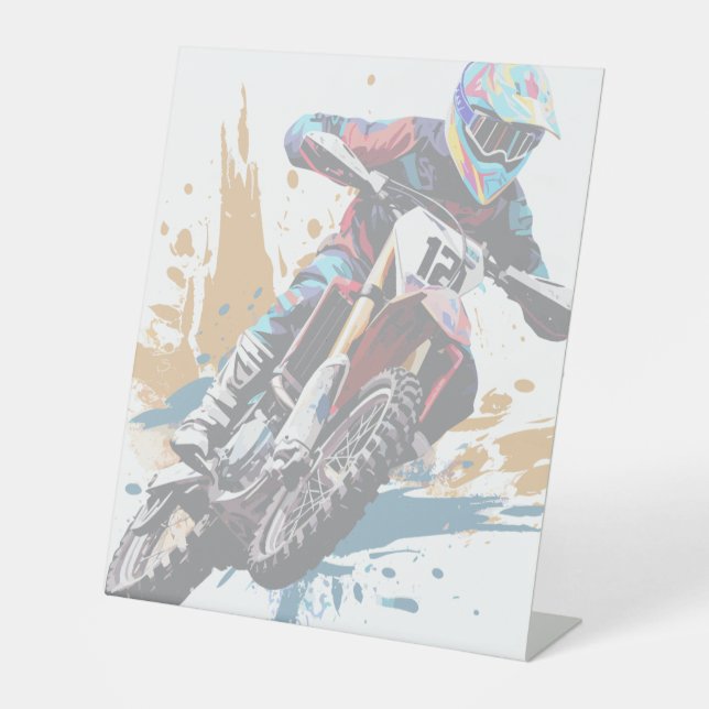 marco de fotografia pedestal sign (Front)