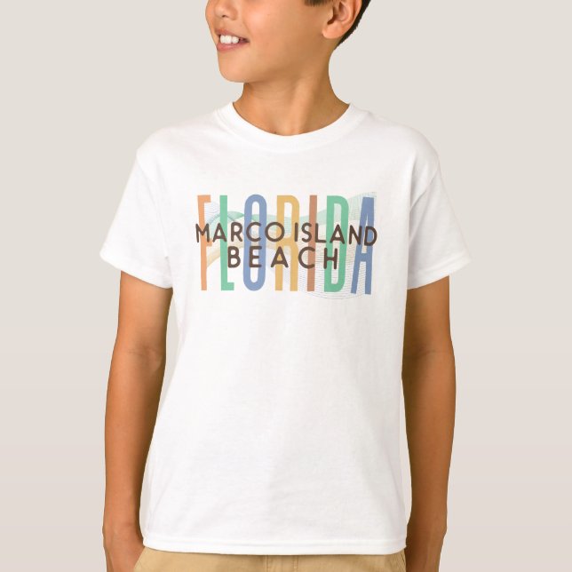 Marco Island Beach Florida (Sand Waves) T-Shirt (Front)