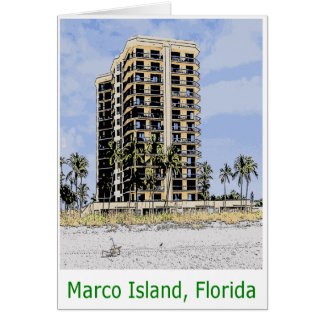 Marco Island Condo with Palm Trees in Front Cards
