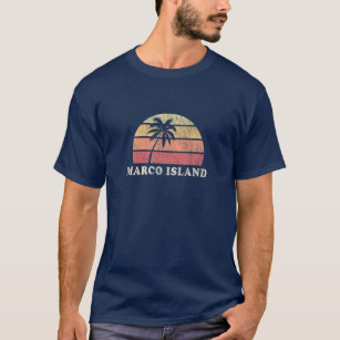 Marco Island FL Vintage 70S Retro Throwback Design T-Shirt