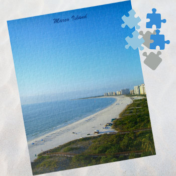 Marco Island Florida Beach Gulf Of Mexico  Jigsaw Puzzle by Sozo4all at Zazzle