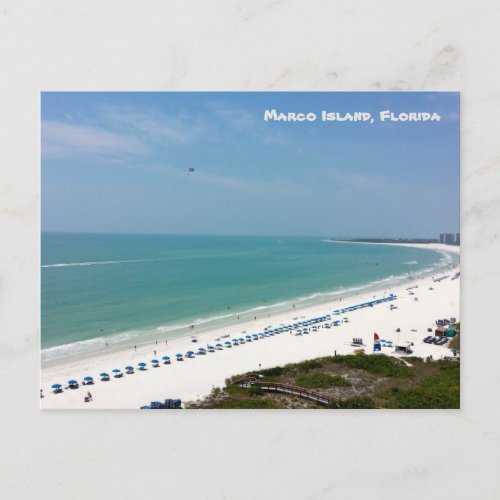 Marco Island Florida Beach Gulf Of Mexico Postcard