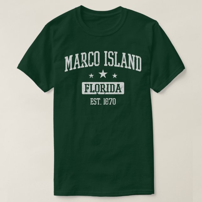 Marco Island Florida Est  T-Shirt (Design Front)