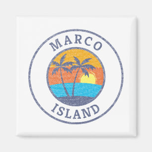Marco Island, Florida Faded Classic Style Magnet