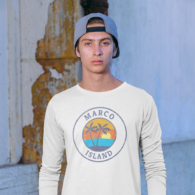 Marco Island, Florida Faded Classic Style T-Shirt (Creator Uploaded)