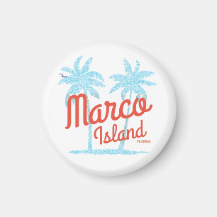 Marco Island Florida Vacation USA Vintage Retro Magnet