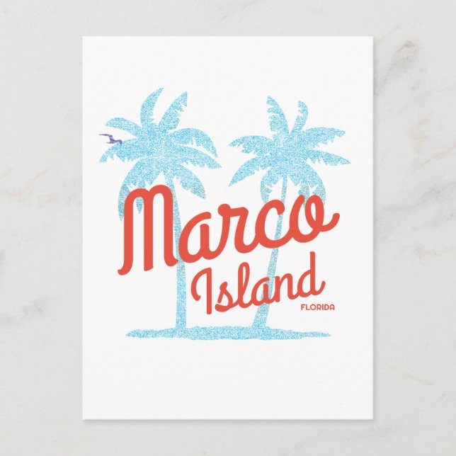 Marco Island Florida Vacation Vintage USA Postcard (Front)