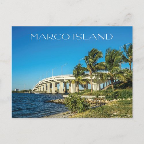Marco Island Naples Florida Bridge Photo Postcard