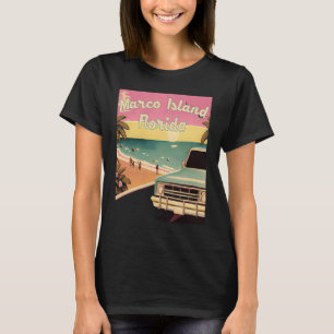 Marco Island Retro Beach Vacation Souvenir Marco I T-Shirt