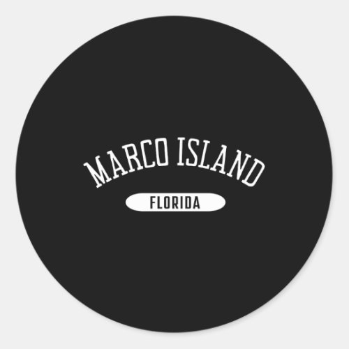 Marco Island Style Marco Island Florida Fl Classic Round Sticker