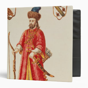 Marco Polo  dressed in Tartar costume 3 Ring Binder