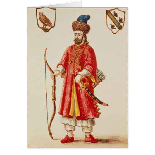 Marco Polo  dressed in Tartar costume Cards (Front)
