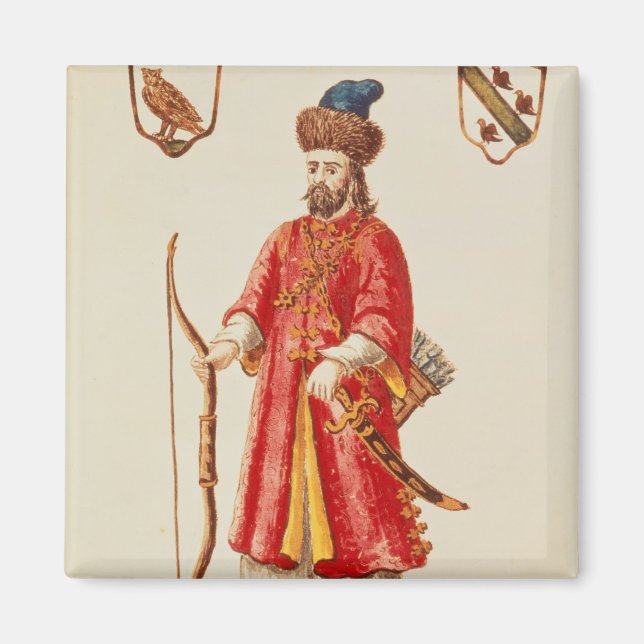 Marco Polo  dressed in Tartar costume Magnet (Front)