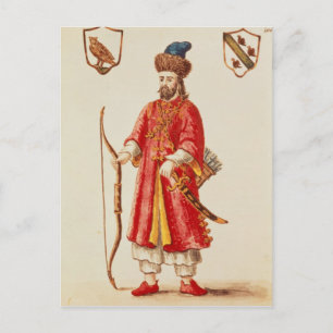 Marco Polo dressed in Tartar costume Postcard