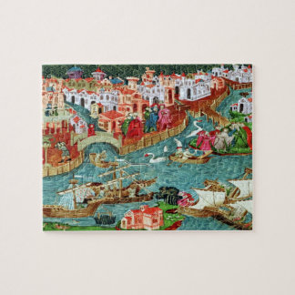 Marco Polo Sets Sail 8x10 Photo Puzzle with Tin