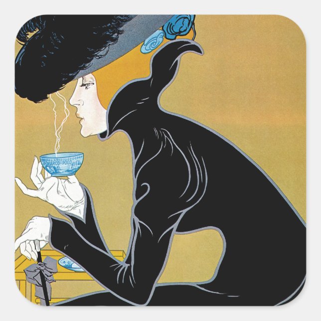 Marco Polo Tea Square Sticker (Front)