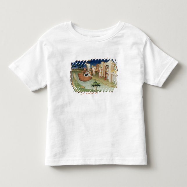 Marco Polo with elephants and camels arriving (Front)