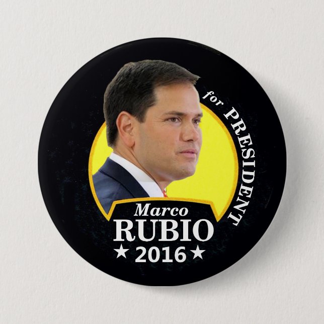 Marco Rubio 2016 for President Pinback Button (Front)