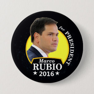 Marco Rubio 2016 for President Pinback Button