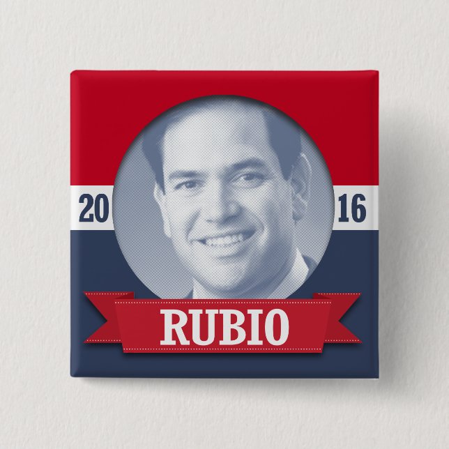 Marco Rubio 2016 Pinback Button (Front)