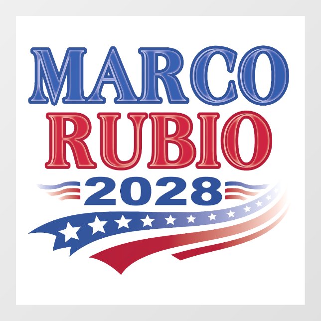 Marco Rubio 2028 (3st) Window Cling (Sheet)