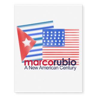 Marco Rubio A New American Century Temporary Tattoos
