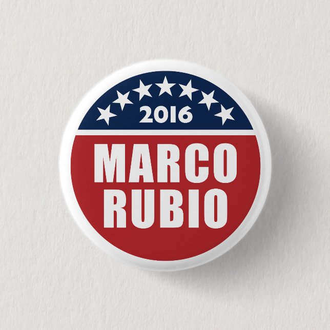 Marco Rubio for president 2016 Button (Front)