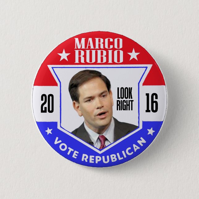 Marco Rubio for President 2016 Pinback Button (Front)