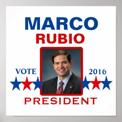 Marco Rubio for President 2016 Poster