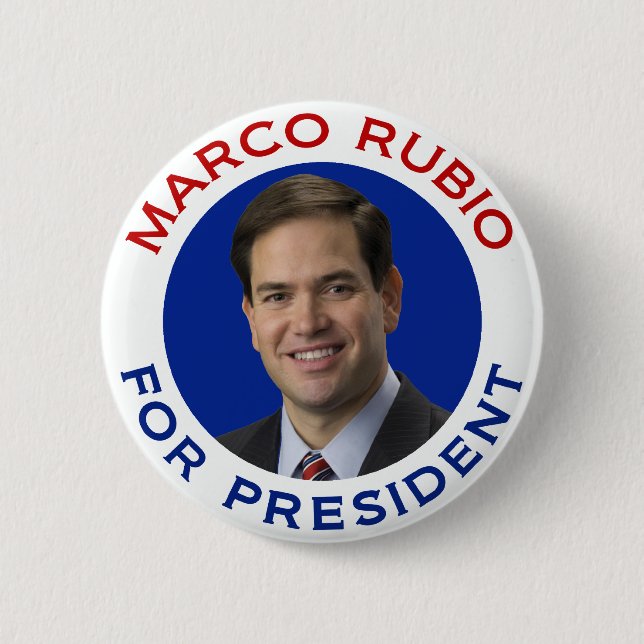Marco Rubio For President Pinback Button (Front)