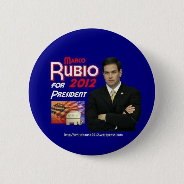 Marco Rubio For president Pinback Button (Front)