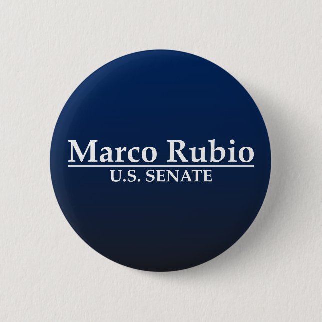 Marco Rubio for U.S. Senate Button (Front)