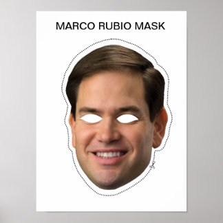 Marco Rubio Mask Poster
